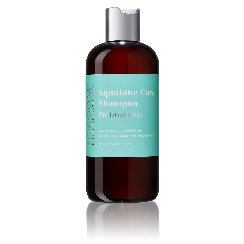 iGroom Squalane Care Dog Shampoo for Dropcoats, Luxury Pet Beauty Care, Reduce Breakage and Split Ends, Promotes Strong and Healthy Hair, Made in USA, 16 oz