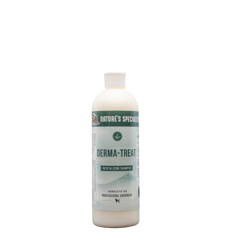 Nature’s Specialties Derma-Treat Ultra Concentrated Anti-Microbial Medicated Dog Shampoo for Pets, Makes up to 96 oz, Natural Choice for Professional Groomers, Made in USA, 16oz