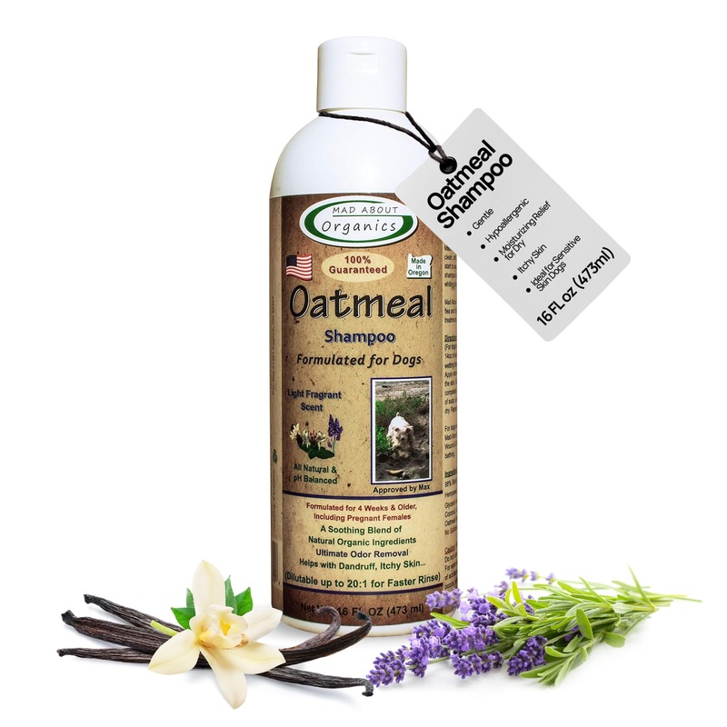Oatmeal Dog Shampoo for Itchy Skin – Gentle, pH-Balanced with Calming Vanilla & Lavender – Ideal for Dry, Flaky & Sensitive Coats – Mild Formula for Comfort – 16 oz Made in USA 16 Ounces