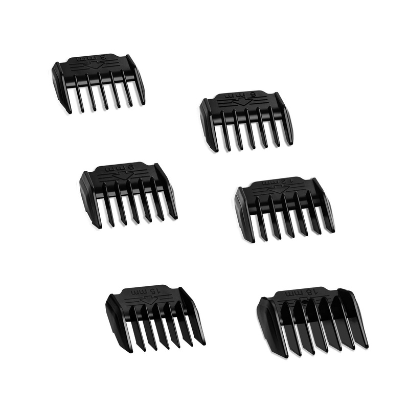 3-Speed Low Noise High Power Dog Clippers Replacement Equipment Limit Comb – 6 Pieces