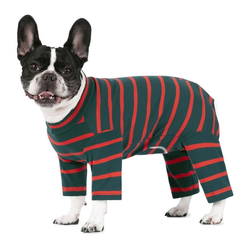 Dog Surgery Recovery Suit for Male/Female, Post Surgery Dog Shirt, After Surgery Dog Bodysuit, E-Collar & Cone Alternative Surgical Clothes, Anti-Licking Dog Snugly Onesie Medium Dark Green