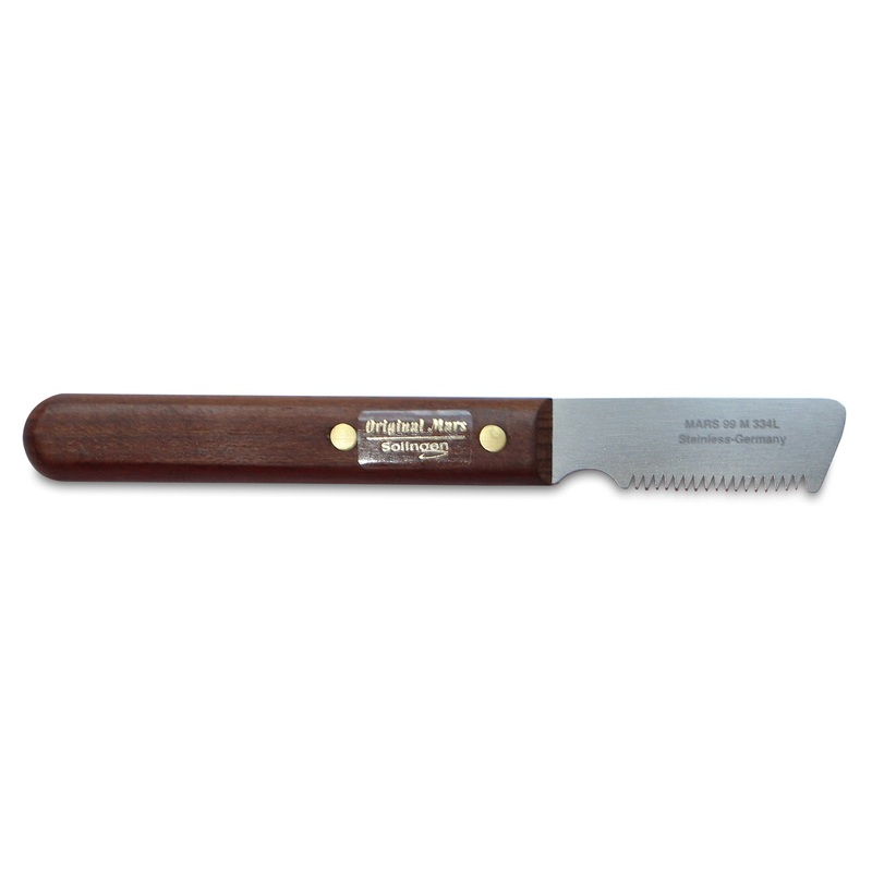 Mars Professional Dog Stripping Knife Grooming Tool, Left-Handed, for Coarse Fur