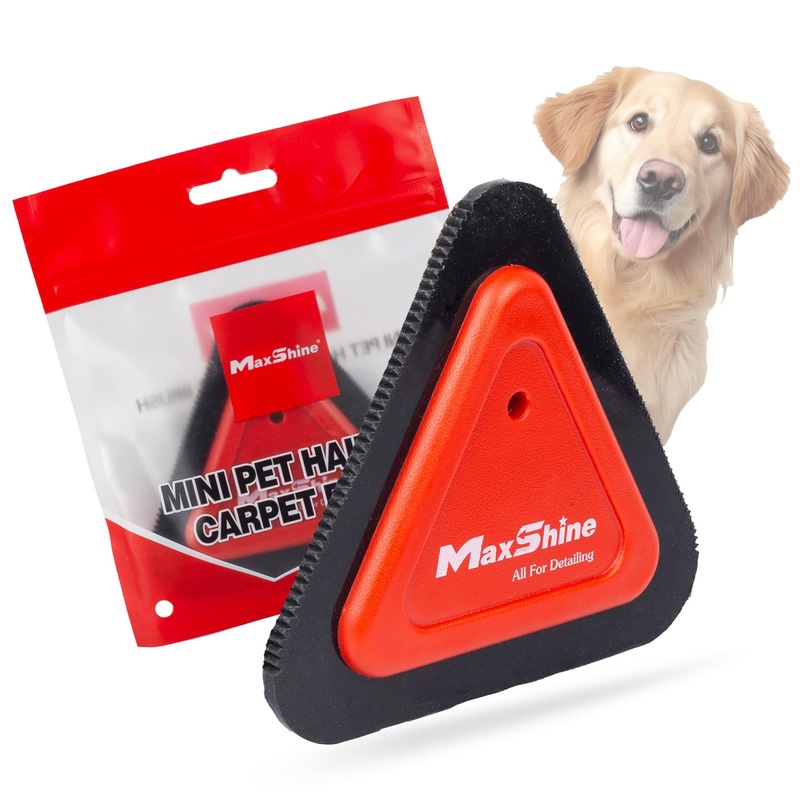 Maxshine Mini Pet Hair Remover Tool – 3 Sided Teeth for Car Interior and Carpets, Dogs, Cats & More Hair Removal Brush – Easy to Clean – Premium Auto Detailing Accessories and Supplies for Car Care 3-Sided Teeth