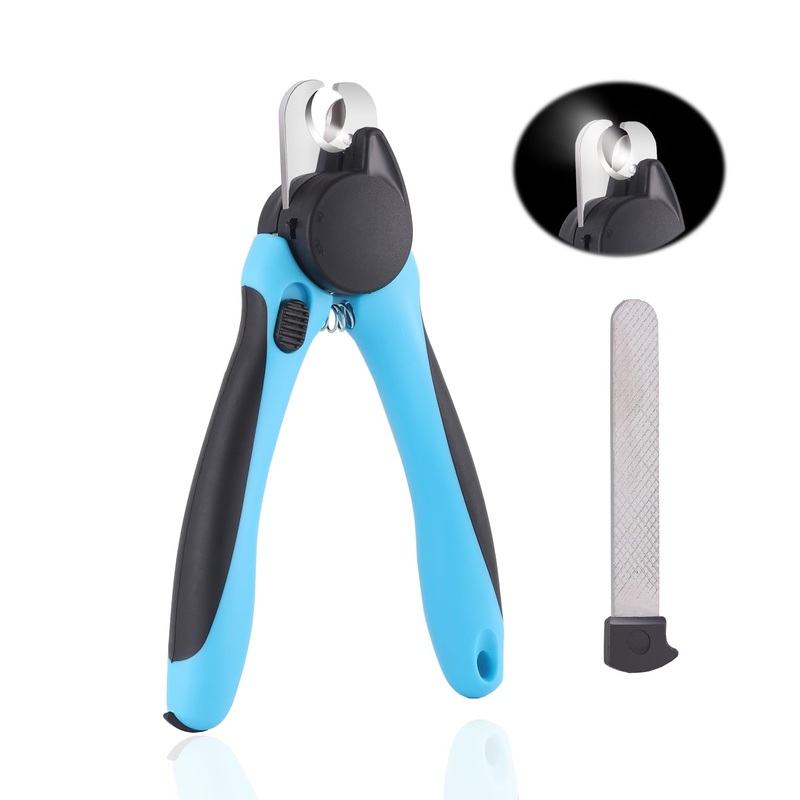 WIGERLON Dog Nail Clippers with Light,Pet Nail Clippers for Large Dog or cat,Dog Nail Trimmers with Quick Sensor Light