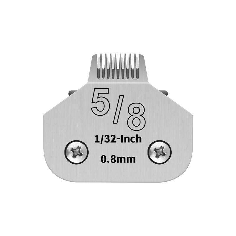 5/8 Wide Toe Pet Dog Grooming Detachable Blades,Compatible with Andis,Oster A5,Wahl KM10 Clippers,Cut Length 1/32-inch 5/8-1pcs