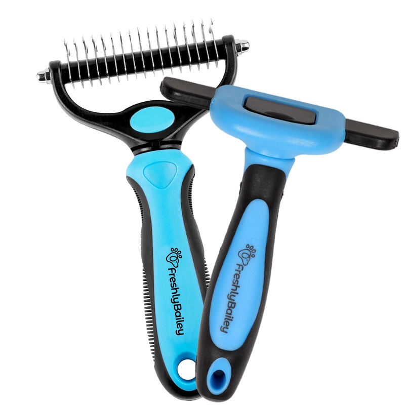Dematting and Deshedding Grooming Tools For Short, Medium, and Long Haired Pets