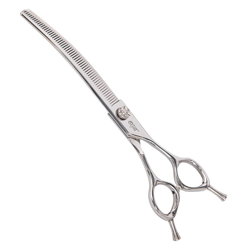 Dog Grooming Curved Thinning 7.5 inch Professional Pet Shears Made Of Japanese Advanced Stainless Steel Professional Grooming Scissors for Dogs Cats and Other Pets