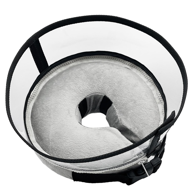 Inflatable Dog Cone Collar – Recovery Surgery Cones Collars – Adjustable Alternative Soft Neck Donut for Small Medium Large Pet,L L