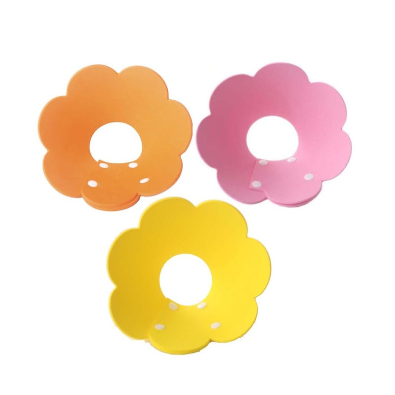 Leadigol 3PCS Adjustable Cat Recovery Collar, Cute Pet Protective Collars, Cat Cones Flower Shape Pet Wound Healing Neck Collars, Surgery Recovery Cat Collars