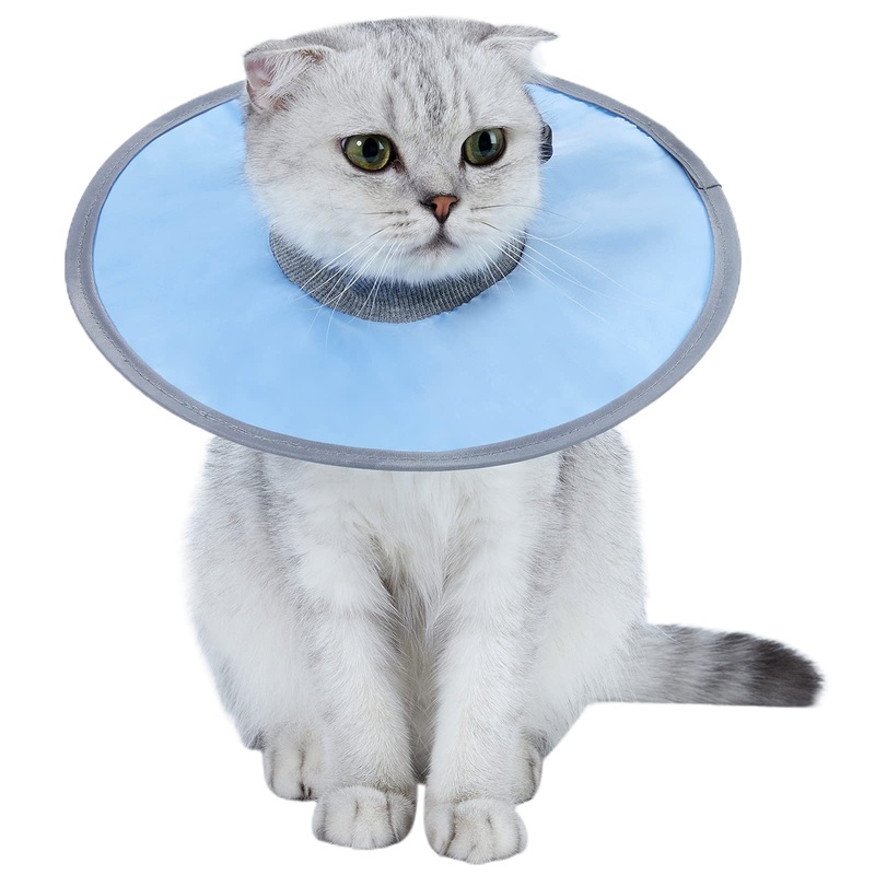 Waterproof Cat Recovery Collar, Elizabethan Protective Cone, Lightweight Adjustable Pet Recovery Cone Collar After Surgery for Small Dogs Cats Kittens Puppies to Prevent Licking Wounds 1
