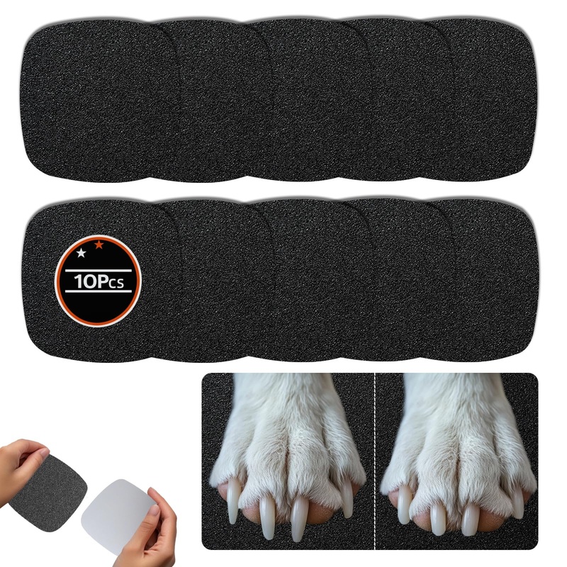 10 Pcs Dog Claw Care Sandpaper – Replacement Sandpapers for Dog Nail File Board Scratch Pad,Dog Claw Grooming Supplies