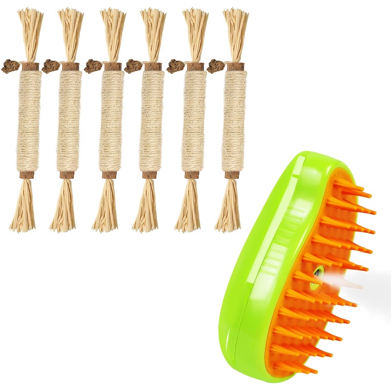 Cat Chew Toys & Cat Steam Brush