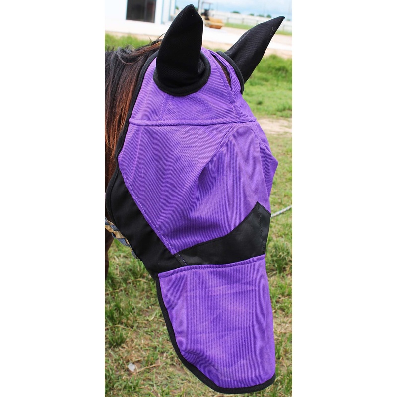 CHALLENGER Equine Horse Light Weight FlyMask Nose Summer Spring Airflow Mesh 73250