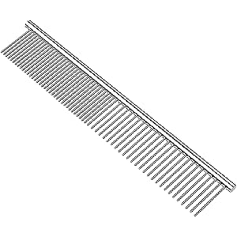 Metal Grooming Comb 7.5inchesand Extral Long Pin Slicker Brush 25mm
