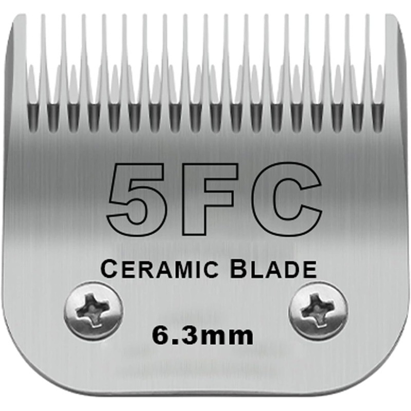 Pet Dog Grooming Clipper Blades, Made of Ceramic Blade & Stainless Steel Blade (5FC-6.3mm) 5fc-6.3mm