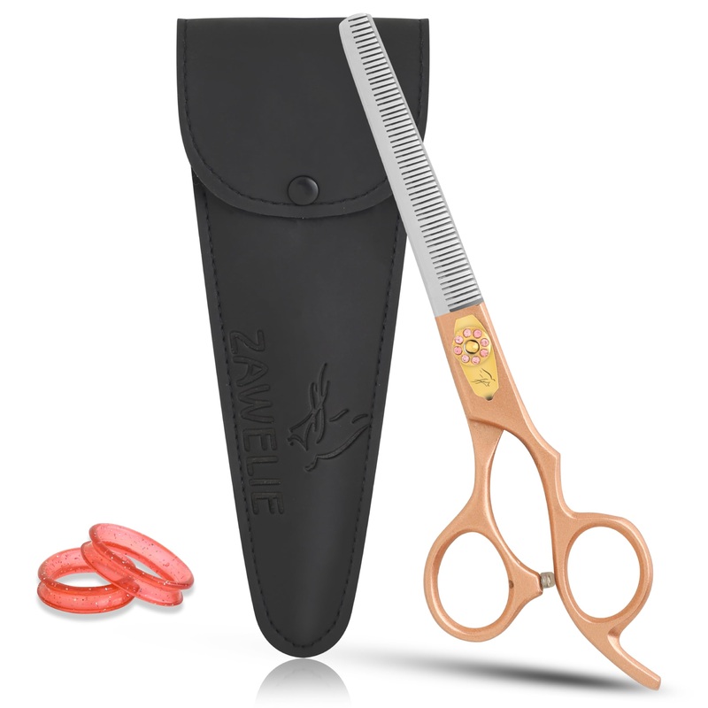 Thinning Shear for Dogs-7.5 Professional Thinning Shear with 56 Teeth, Japanese Stainless Steel,Ergonomic Heavy Duty Sharp and comfortable Blender Scissor for Dog, Cats and other Animals Thinning scissors