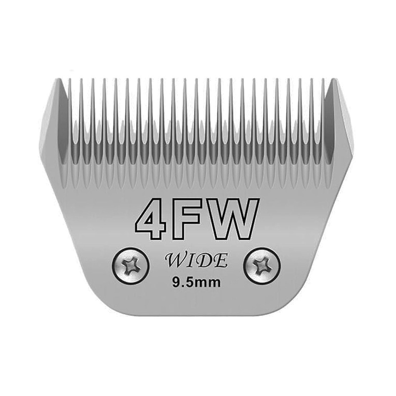 Wide Blades for Dog Grooming Blades Compatible with Andis,Oster A5,Wahl km10 Dog Clippers Stainless Steel Blades Blades for Animal Dog,Cat,Horse, (#4FW(9.5mm)) #4FW(9.5mm)