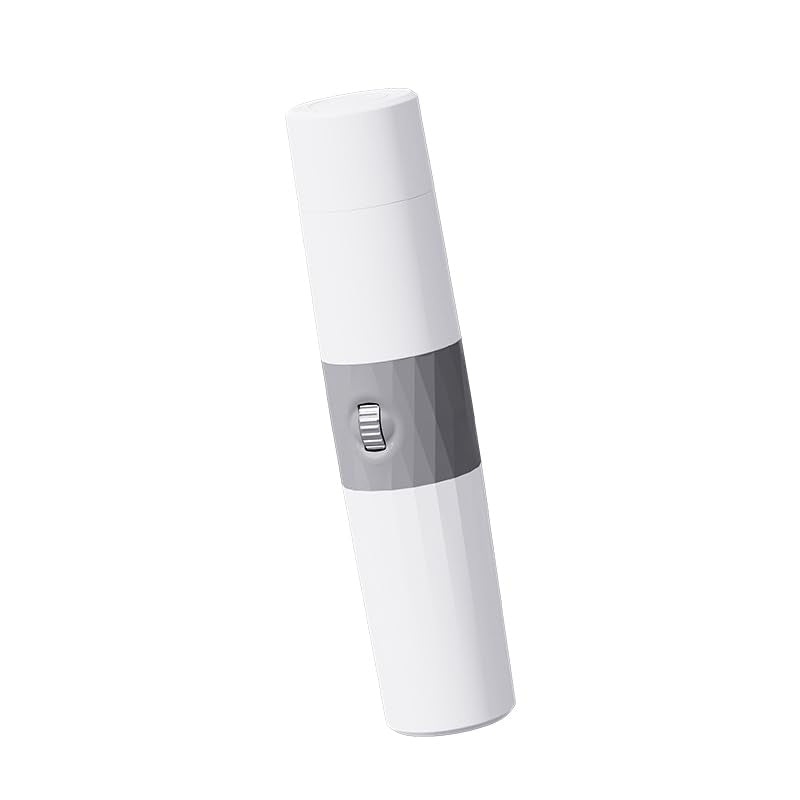11 dB Silent Nail Trimmer for Pets Dogs Cats LED continuously Variable Speed Low Vibration Nail Trimmer (Grey and White) Grey and White