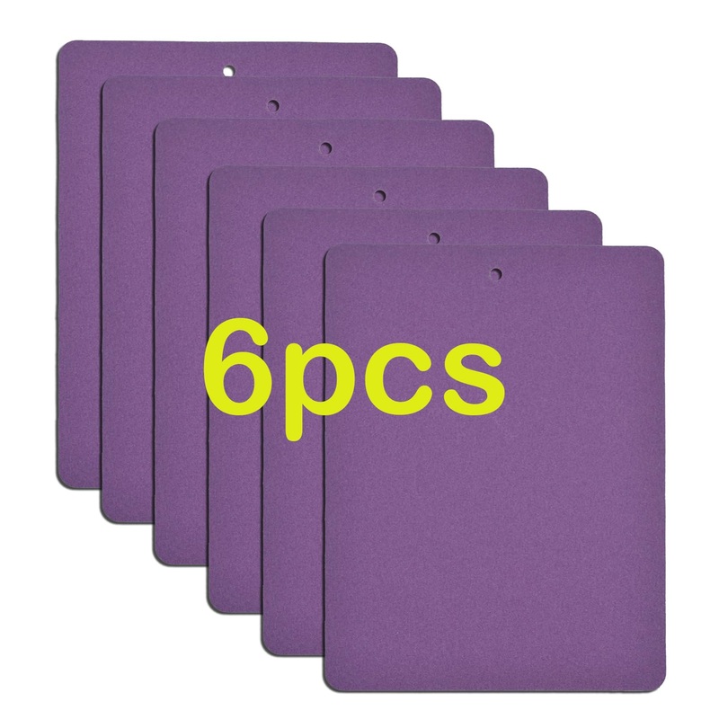6 PCS Cat Nail File Scratcher,11.0×14.9”Nail File for Cats Scratch Liner,Cat Nail Scratching Strips with Hanging Hole Peel Stick Kitten Scratching Manicure Sandpaper for Litter Box(Purple) Purple