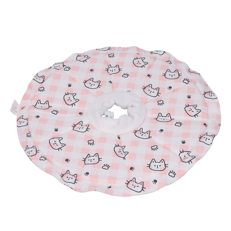 Cat Cone,Dog Donut Collar,Dog Donut Collar After Surgery,Elizabethan Collar for Cats Protective Collar for Dogs and Cats Pet Cone Collar Recovery Collar for Cats Dogs S Pink