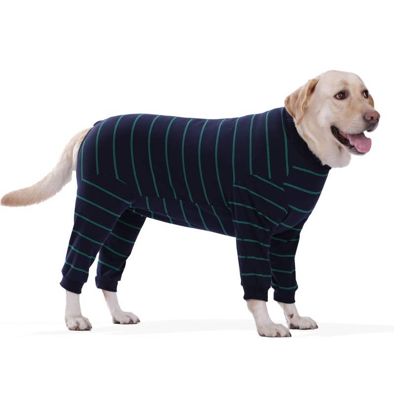 Dog Recovery Suit, Large Medium Pet Onesie Bodysuit for Shedding, Prevent Licking, Wound Protection, Cone Alternative, Dog Shirt Pajamas (Blue, XXX-Large) BLUE