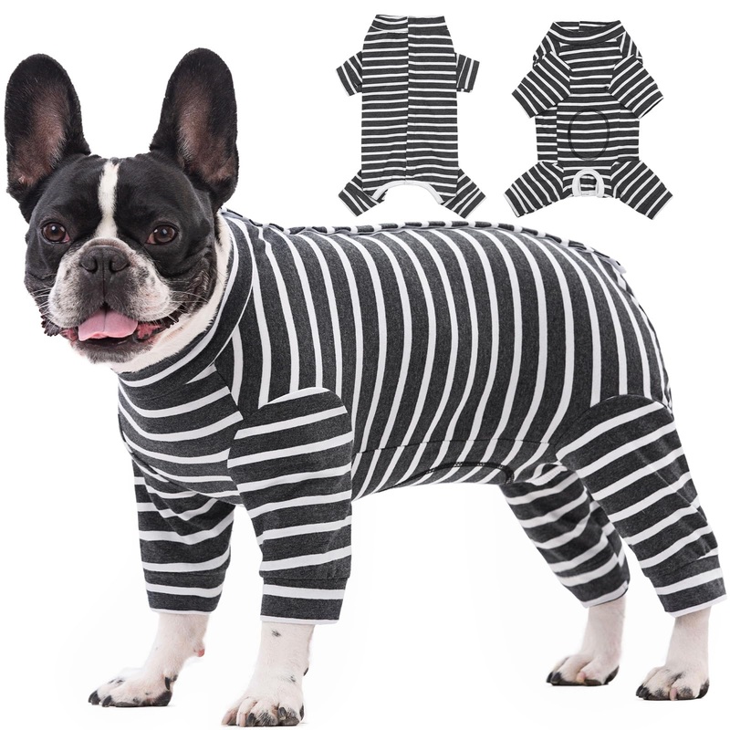Nanaki Dog Surgery Recovery Suit, Anti-Licking Dog Recovery Suit Female Male, Breathable Dog Onesies for Surgery Recovery, Long Sleeve Dog Surgical Suit, Onesie for Dogs After Surgery Cone Alternative X-Large(Back Length: 12.6″)
