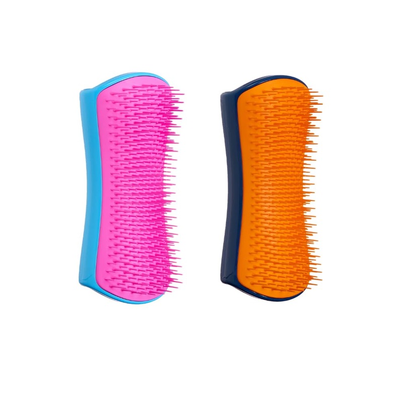 Pet Teezer by Tangle Teezer De-Shedding and Detangling Dog Brush Duo, for Wet or Dry Fur