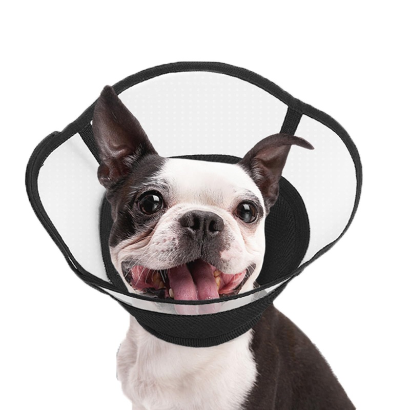 Soft Dog Cone, Adjustable Breathable Dog Cone Collar After Surgery,Soft Dog Cones for Large Medium Small Dog,Elizabethan Collar for Dogs and Cats,Soft and Comfortable, Reduce Anxiety(L) L
