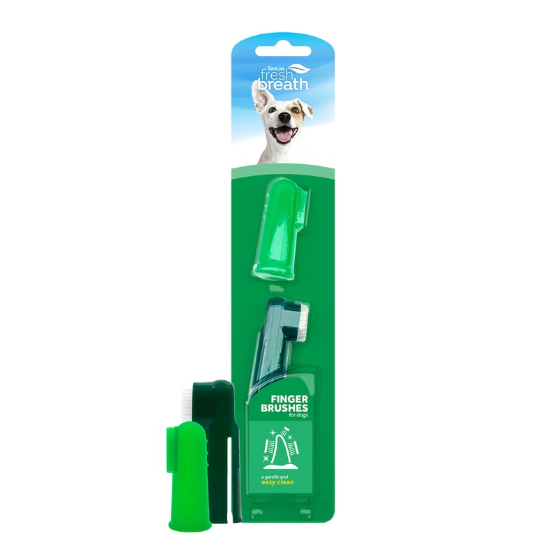 TropiClean Fresh Breath Finger Toothbrushes for Dogs & Puppies | Gentle Soft Toothbrush Alternative for Easy Teeth Cleaning Finger Brushes For Dogs