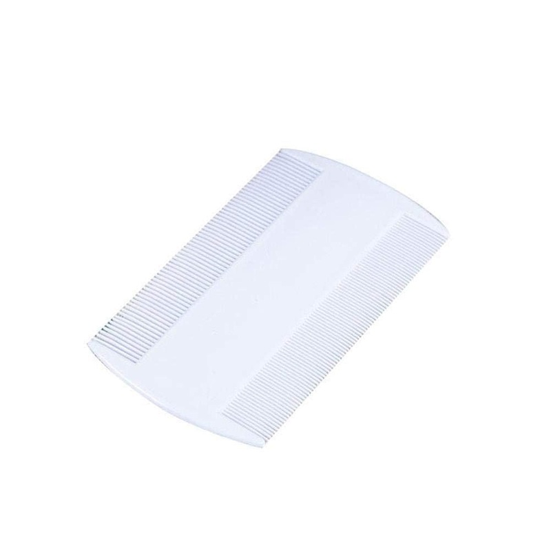 White Double Sided Nit Fine Tooth Head Lice Hair Combs For Kids Pet dog Flea Brush Lice Plastic Combs Hair V8V6 Remove Comb Dog Combs