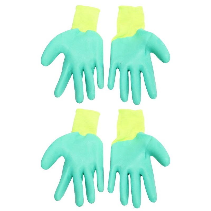 2 Pairs Hamster Gloves, Animals Glove to Handle Hamsters Hamster Bite Gloves Small Animal Handling Gloves Bite Gloves for Hamsters Rubber Pet Cat Gloves