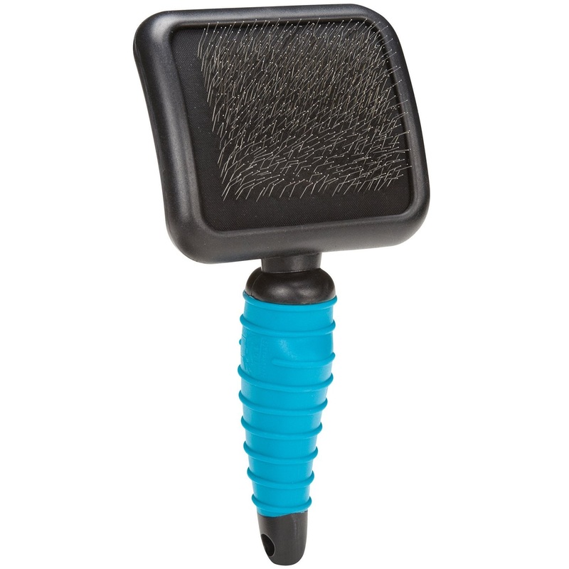 Master Grooming Tools Ergonomic Soft Slicker Brushes  Molded Brushes for Grooming Dogs – Large, 4″ x 3″