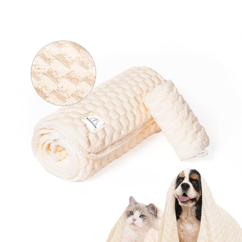 Microfiber Dog Towel Set for Drying Dogs  Absorbent, Quick-Dry, and Soft Towels for Bathing and Grooming Dogs and Cats, Including 2 Different Sized Towels  Cloud Pet Towels Yellow
