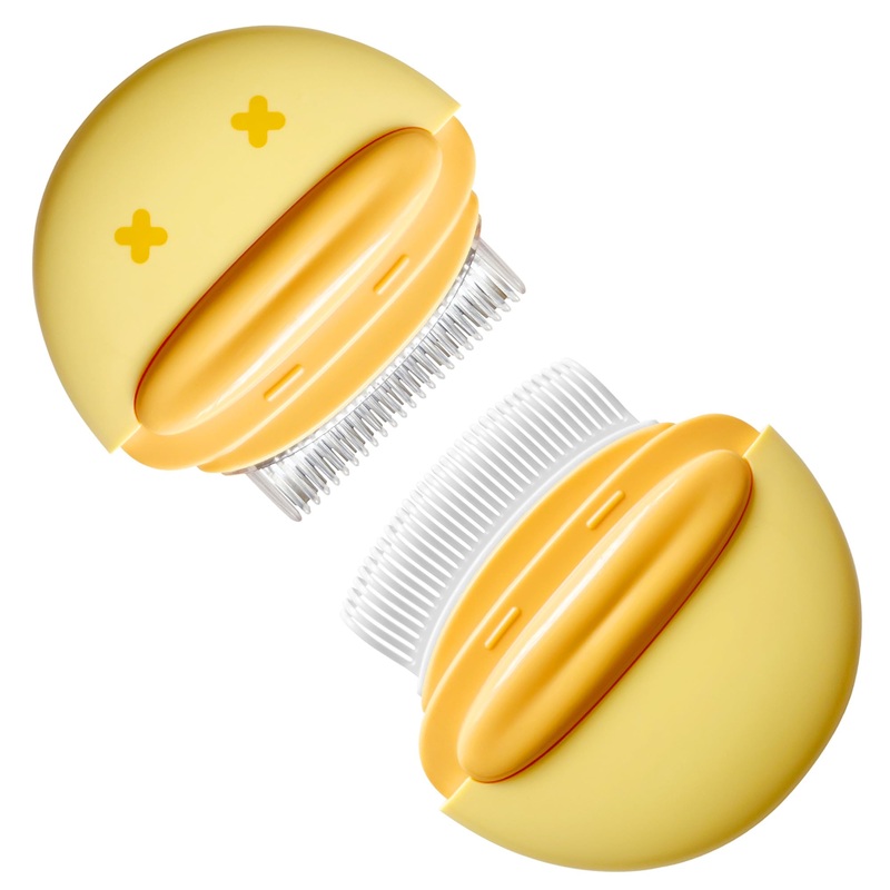 Portable Pet Hair Removal Massaging Comb Cat Grooming Deshedding Detangling Brush Matted Fur Dematting Tool for Cats Dogs & Small Animals