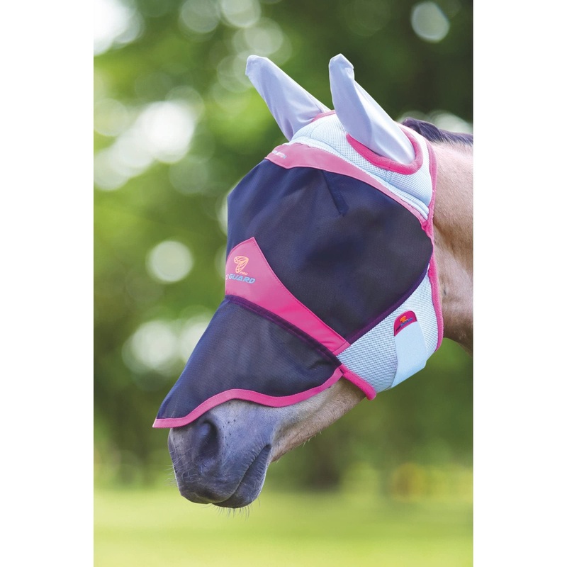 Shires Equestrian Air Motion Fly Mask with Ears & Nose (Full) Full