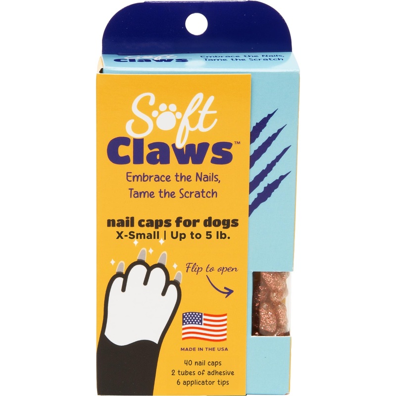 Canine Soft Claws Nail Caps, X-Small, Pink