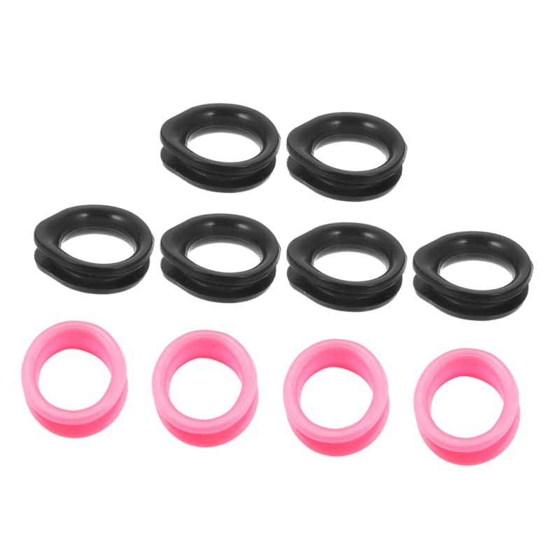 Finger Inserts 10pcs Silicone Ring Thumb Grips Dog Clippers Professional Beauty Tools + Accessories Pet Shears Finger Rings Grooming Grips Shear Ring