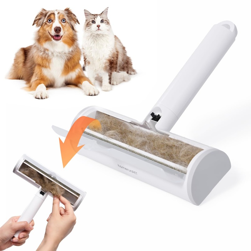 Reusable Pet Hair and Lint Remover  Portable Fur Roller for Cats and Dogs – Multi-Surface Tool for Clothes, Couches, Furniture & Bedding Washable Two-Way Roll Effortlessly Remove Hair, Fur, and Lint