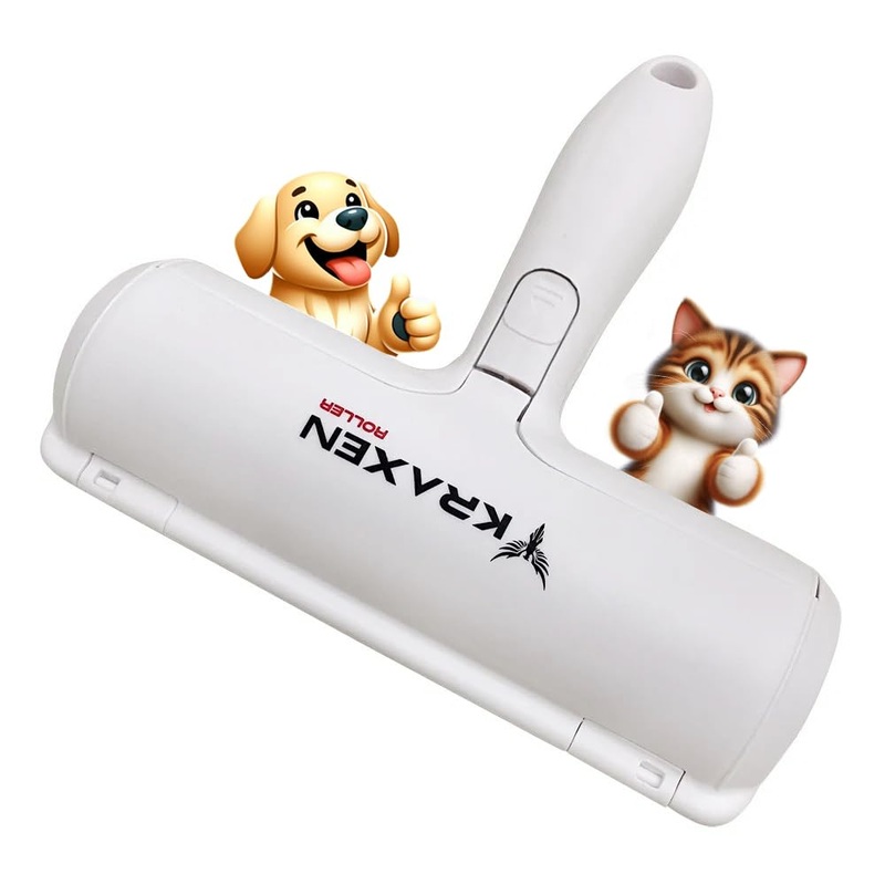 Roller Pet Hair Remover and Reusable Lint Roller – Pet Hair Removal Tool for Furniture, Carpets, Bedding, Couches – Portable, Multi-Surface Fur Removal Tool