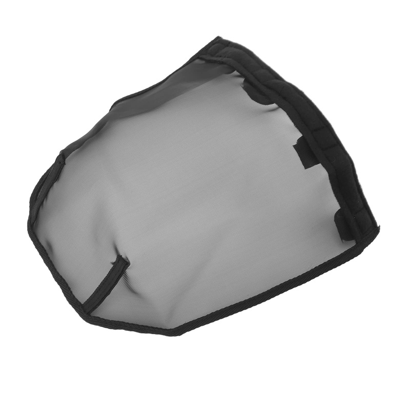 Horse Nose Net Breathable Fine Mesh Mask for Horses with Allergies or Shaking, Plastic Black Nose Cover for Home Farm