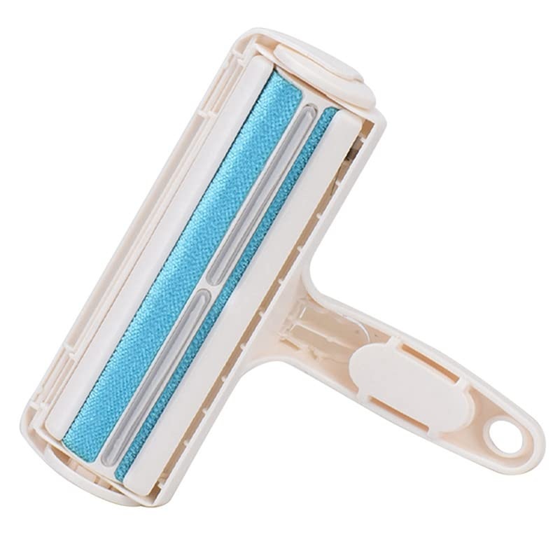 Pet Hair Remover – Reusable Dog and Cat Hair Remover – Fur Remover Tool Cleaner Couch, Colorful Compact and Handy Pet Fur Remover Furniture, Carpet and Bedding, Portable Lint Rollers for Pet (Blue) Blue