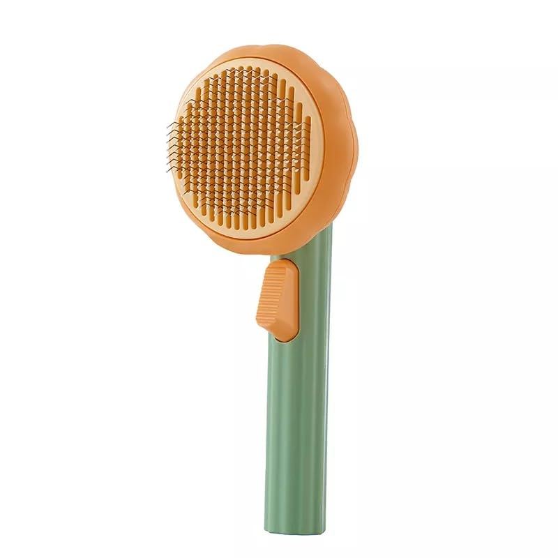 Premium Pet Comb Brush – Pet Brush for Bathing, Puppy grooming comb Brush with High-Density Teeth, Effective Pet Bath Brush for Cats and Dogs Long and Short Hair (Green) Green