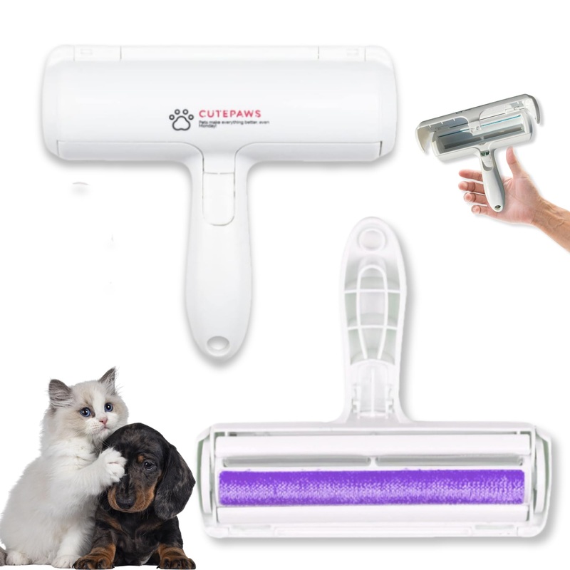 Reusable Lint Roller for Pet Hair Removal |Travel Size Pet Lint Remover Tool with Cat and Dog Hair Remover | Reusable Lint Roller | Pet Lint Roller | Lint Brush | Lint Remover for Cloth Purple