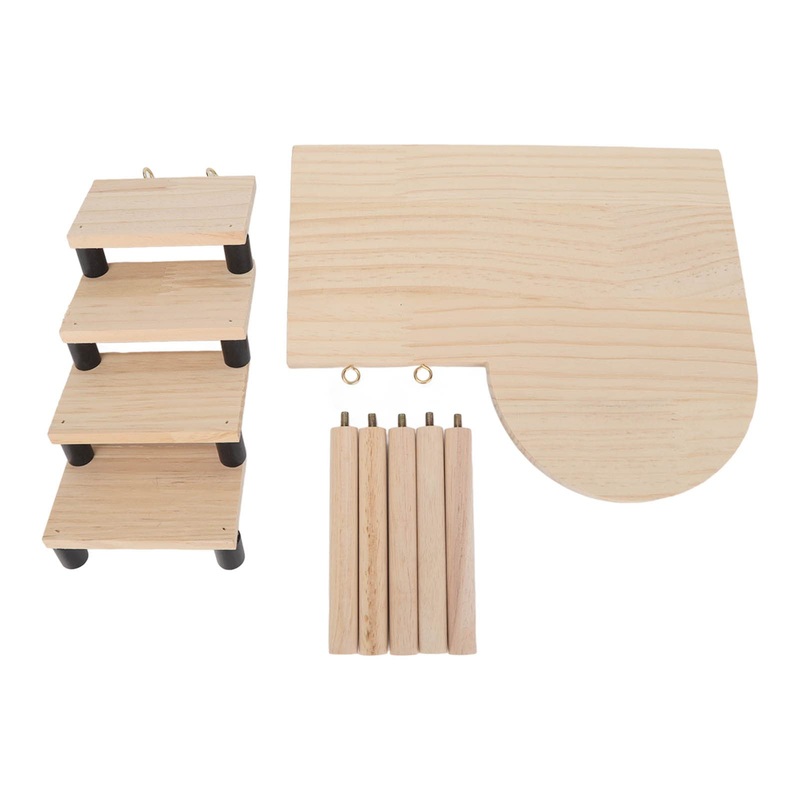 Tnfeeon Hamster Stand Toys Wooden Exercise Toy Pet Landscaping for Hamster Squirrel Gerbil Chinchilla