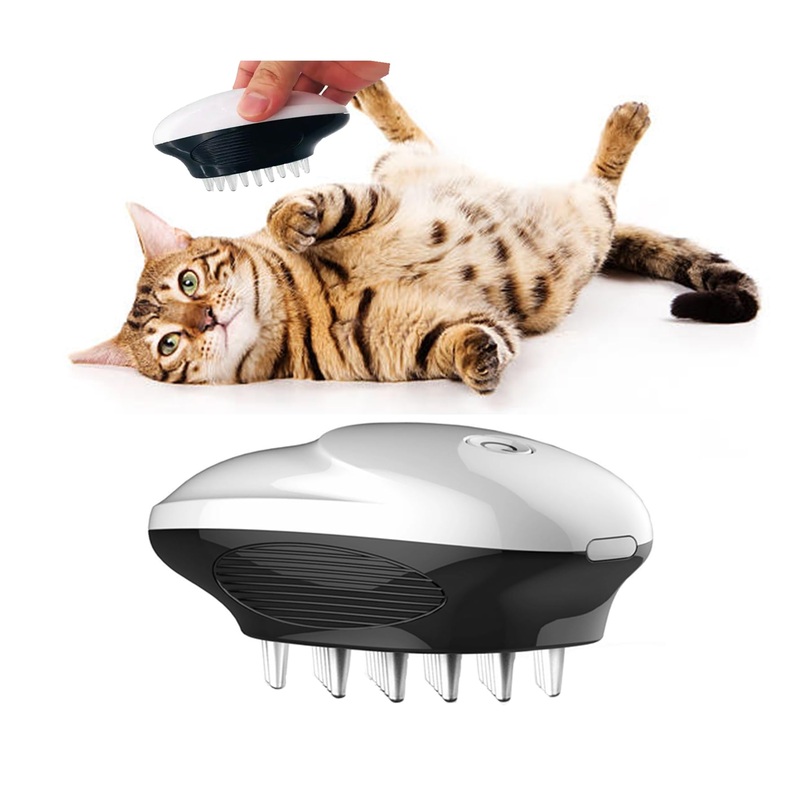 VIBRATING Cat Brush & Dog Brush – Pet brush Grooming Massage Pets Love – Enjoy Quality Time With The New Vibrating Cat & Dog Brush – Low and High Speed Vibration – Batteries Included