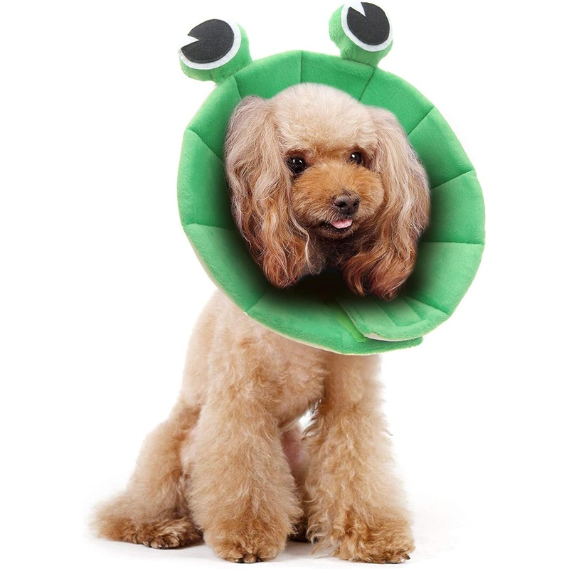 Dog Cone, Pet Recovery Collar Comfy Pet Cone Collar Protective Collar for After Surgery Lick Wound Healing Flexible Cone for Dogs After Surgery (XL) Green