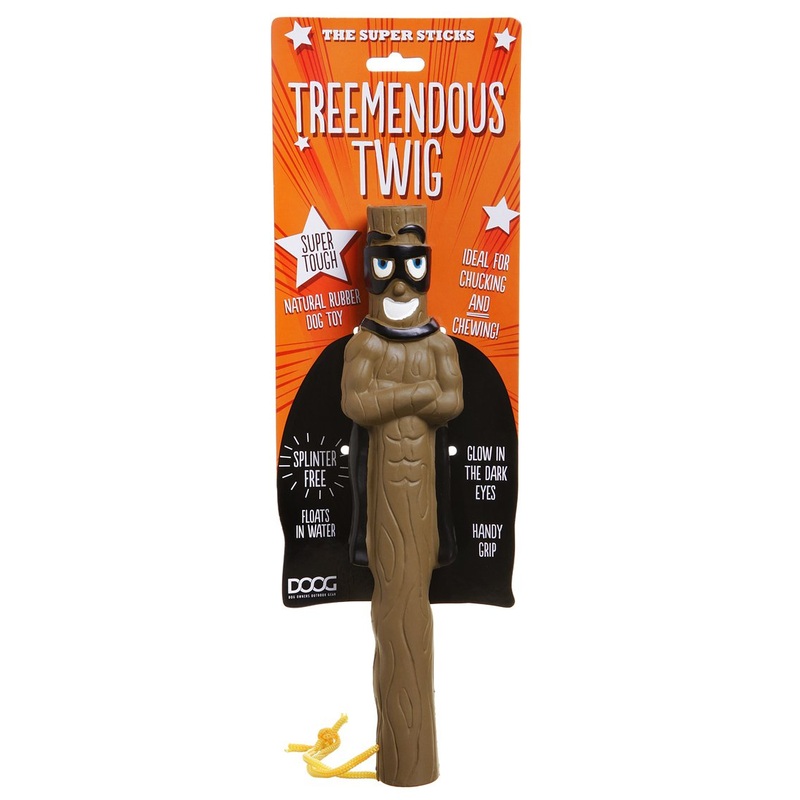 DOOG – The Supersticks Tree-Mendous Twig Fetch Toys Safer Than Real Sticks, Splinter Free, Glow-in-The-Dark Eyes, Floats, Easy to Clean