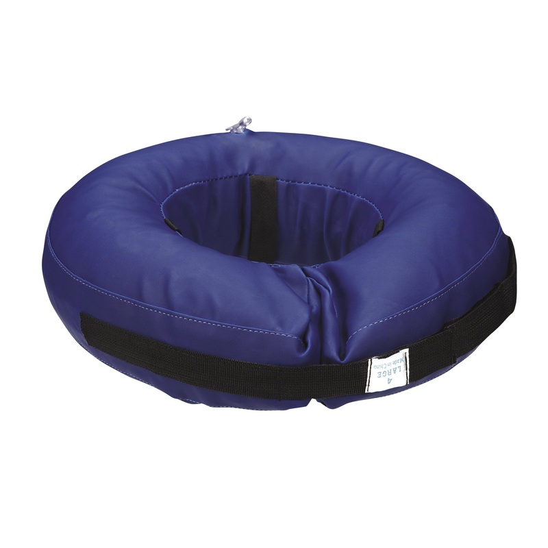 Inflatable Dog Collars – Veterinarian-Approved Collars Designed to Prevent Pets from Scratching and Biting at Injuries, Stitches, Rashes, and Wounds – Large, Blue Large- 13″-18″