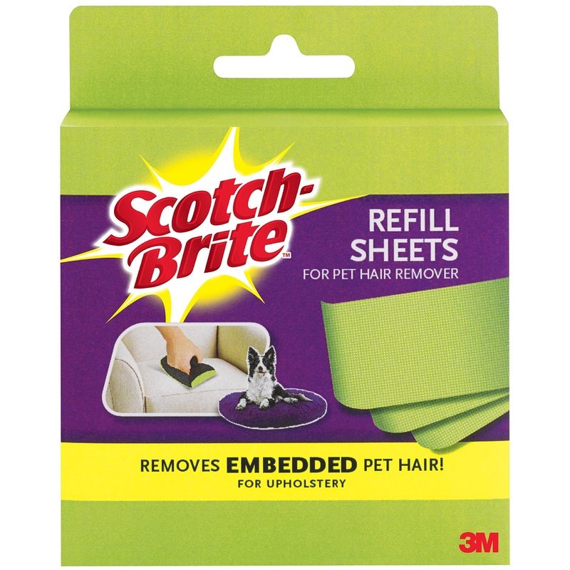 Scotch-Brite Upholstery Pet Hair Remover Refills, 8 Refill Sheets (849RF-8SB)