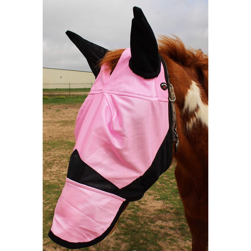 CHALLENGER Equine Horse FlyMask Summer Spring Airflow Mesh 73202N